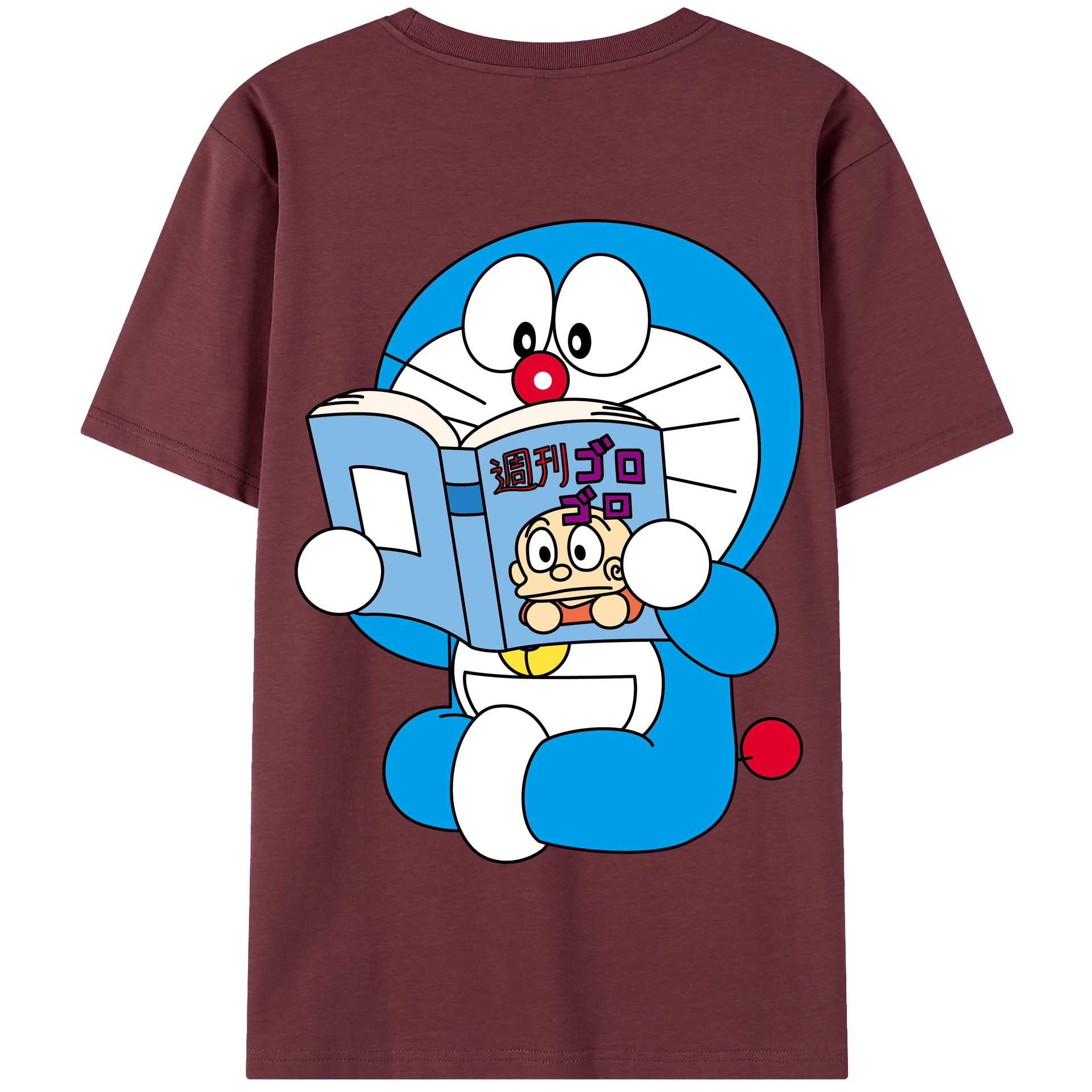 （画像用） ドラえもん Doraemon 綿100％半袖Tシャツ（背面プリント）